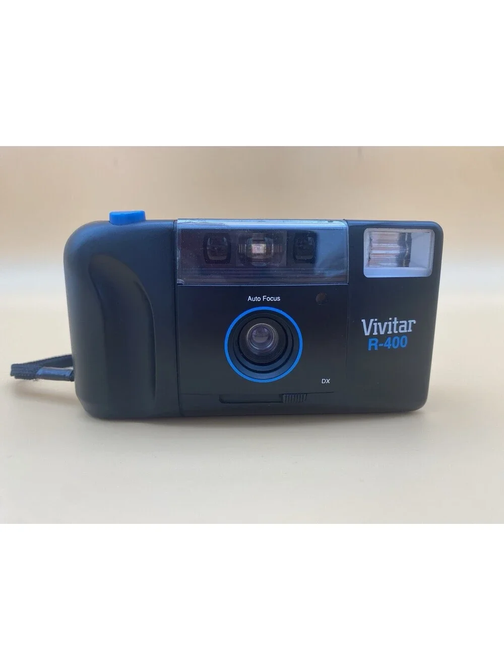 Vivitar R-400 Auto Flash/Motorized/DX Black Film Camera - Tested